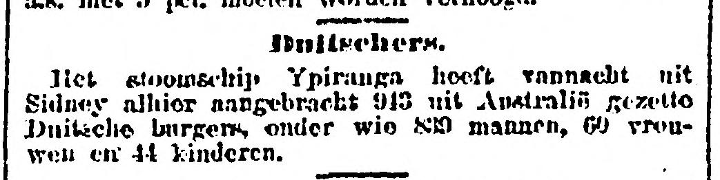 Ypiranga 1919 in Rotterdam