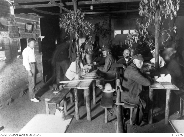 Liverpool camp, cafe, WW1
