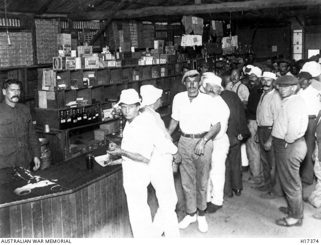 Liverpool camp, store, WW1