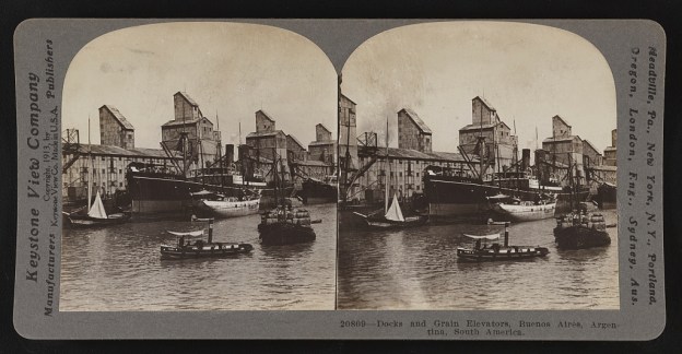 Buenos Aires, docks and grain elevators 1913