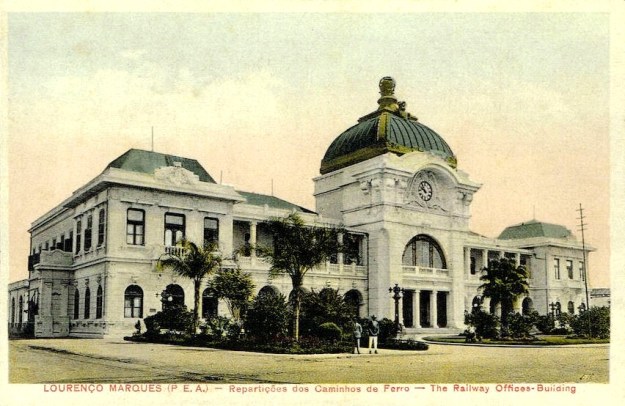 Bahnhof in Lourenço Marques, um 1920