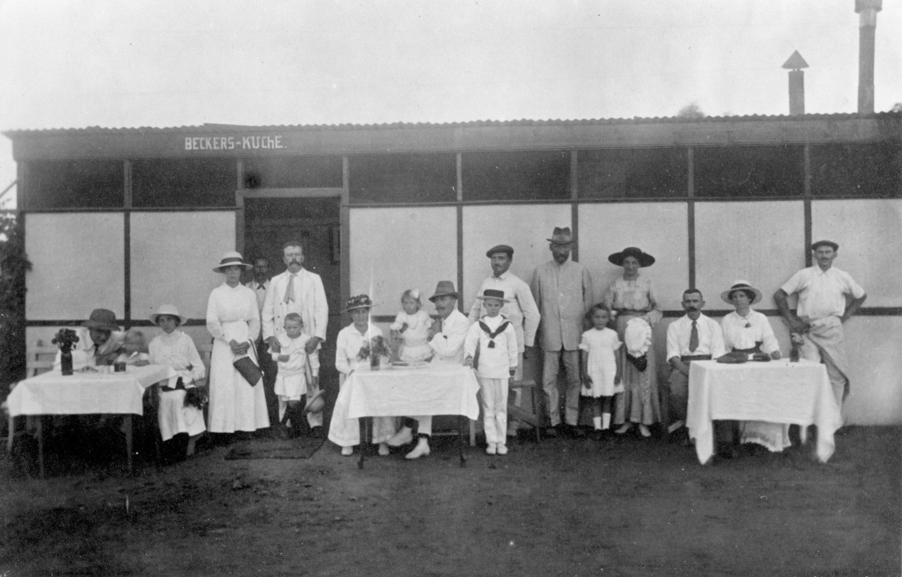 Beckers Küche, um 1916