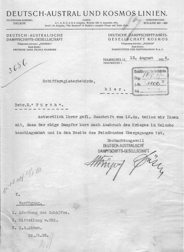 Deutsch-Austral und Kosmos Linien