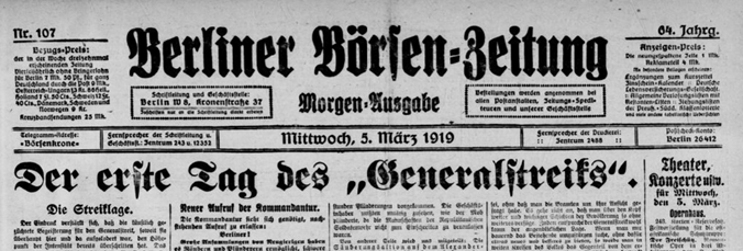 Der erste Tag des Generalstreiks
