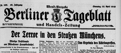 Terror in den Straßen Münchens