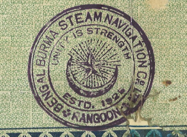 stamp bengal burma steam navigation