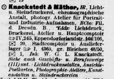 Knackstedt und Näther 1905