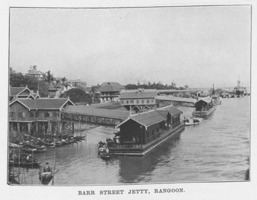rangoon 1910 barr street jetty