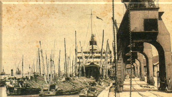 Rangoon harbour 1930