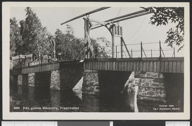Zugbrücke, Frederikstad, 1924