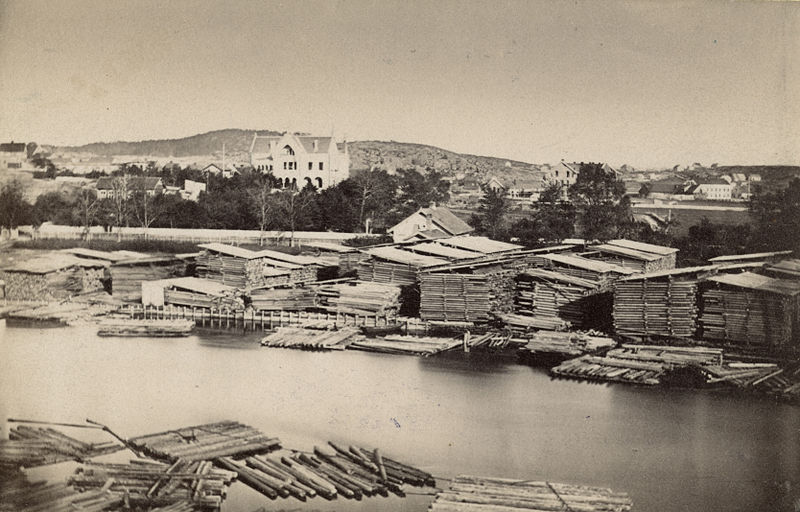 Holzverarbeitung, Frederikstad, um 1880