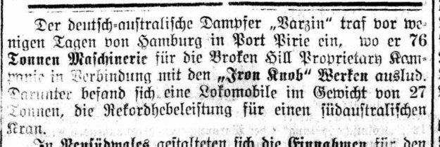 Varzin in Port Pirie 1914