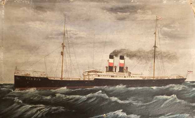 Dampfschiff Varzin 1914