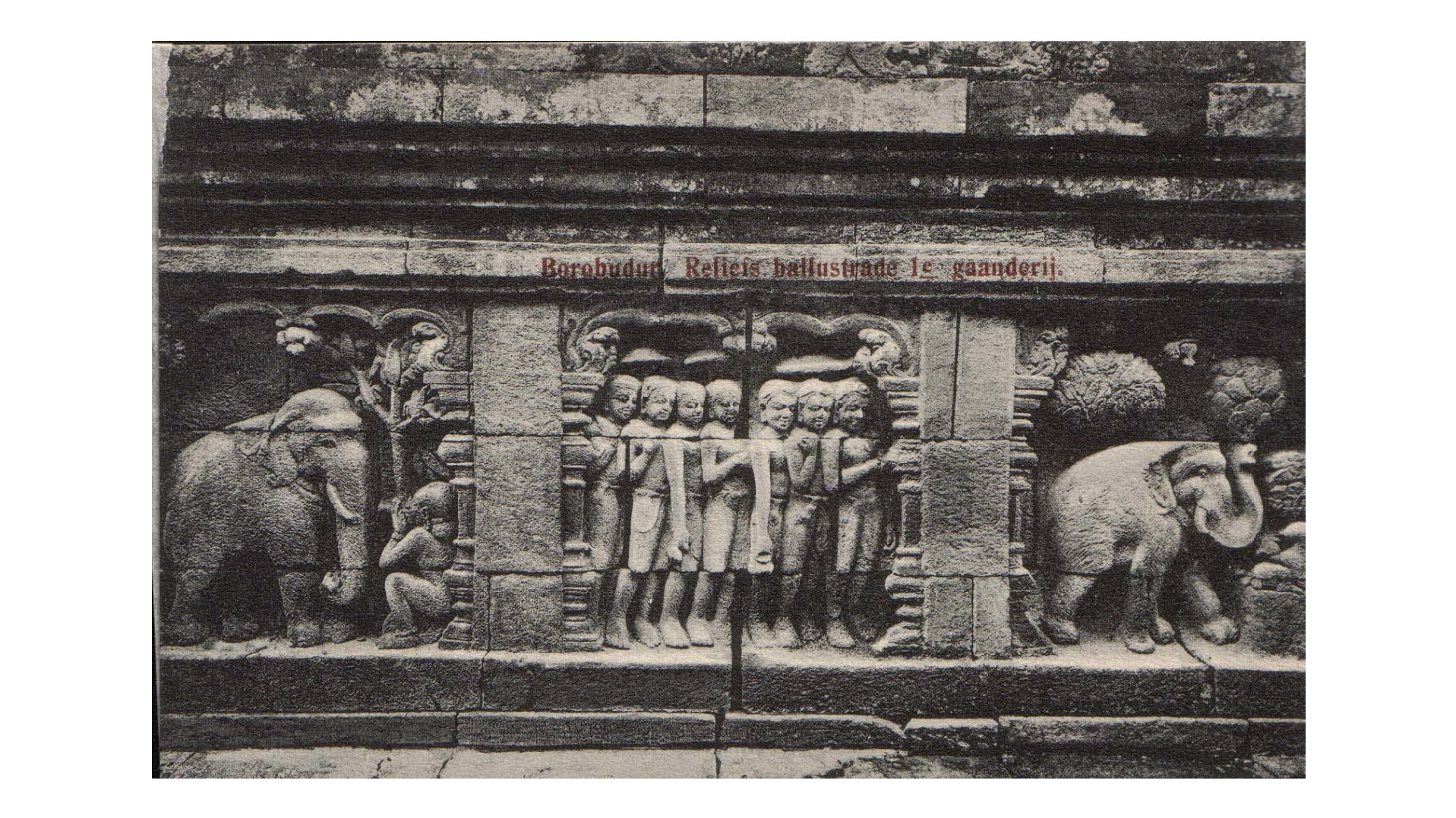 Borobudur Reliefdarstellung