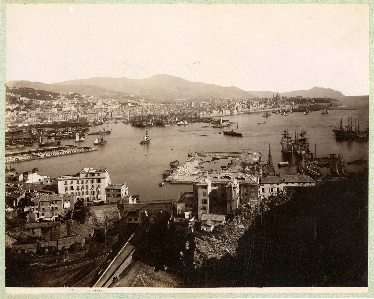 Genua Hafen ca. 1880-1890; Giorgio Sommer