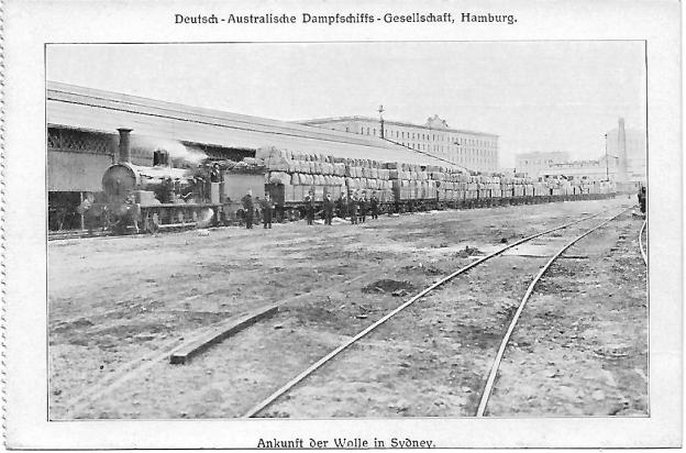 Wool train Sydney 1901