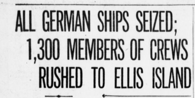 German ships seized