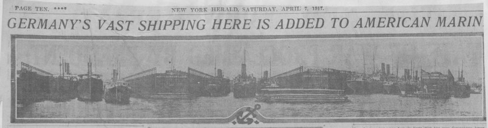 German ships in Hoboken