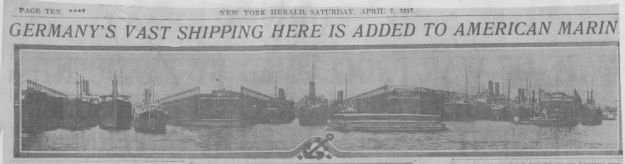 German ships in Hoboken