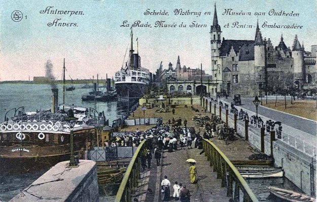 Antwerp, Schelde, Steen, about 1910
