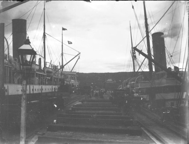 Albany harbour, steamships, about 1910