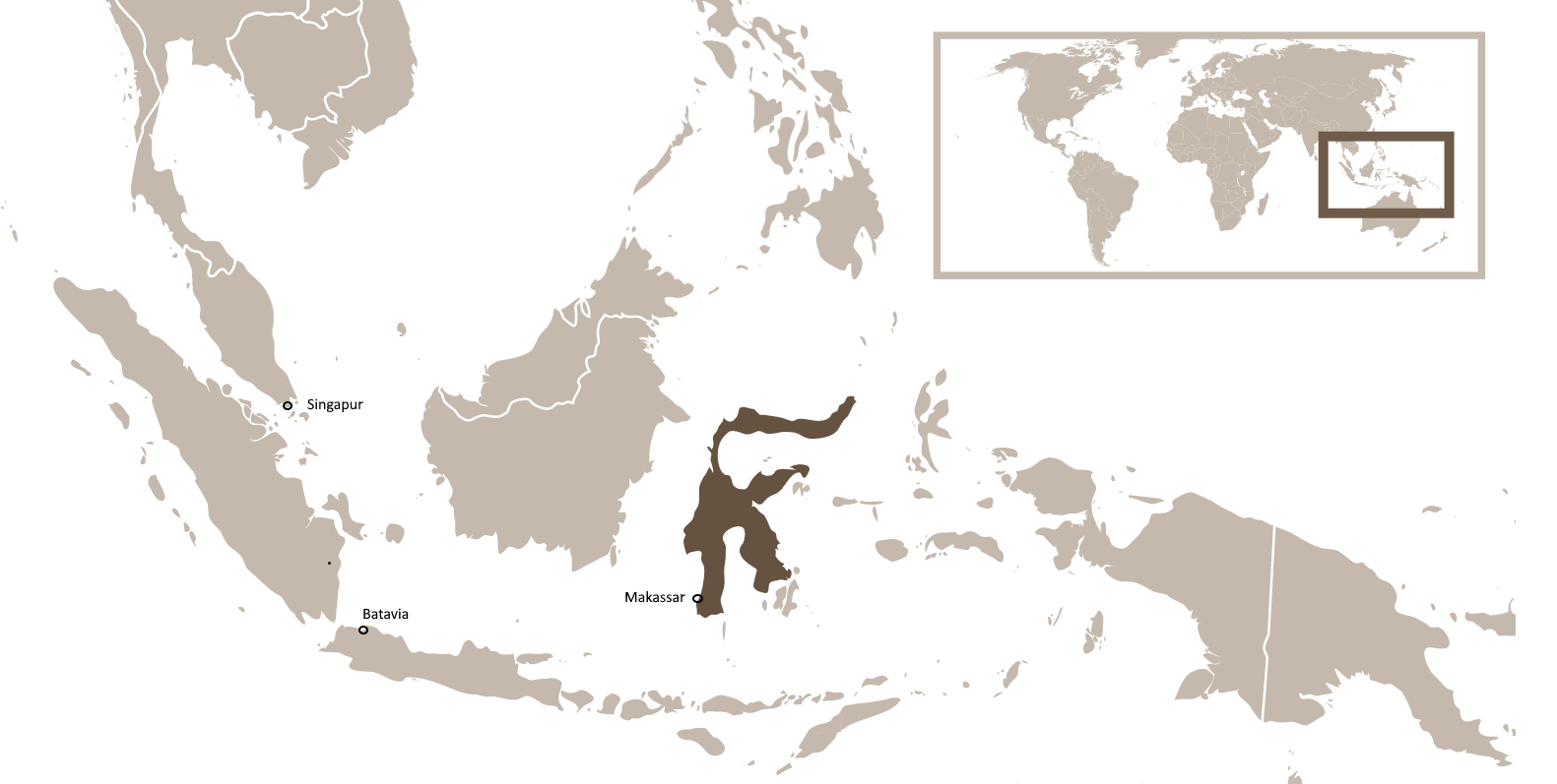 Celebes and Macassar map