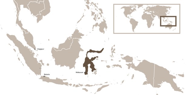 Celebes and Macassar map