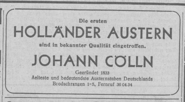 Johann Cölln Hamburg