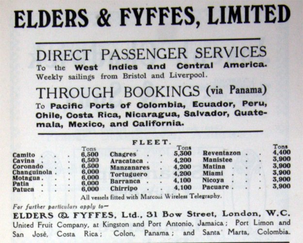 elders and fyffes 1917