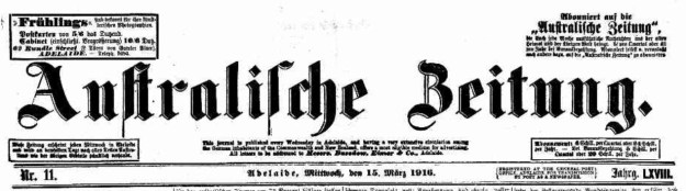Australische Zeitung Adelaide