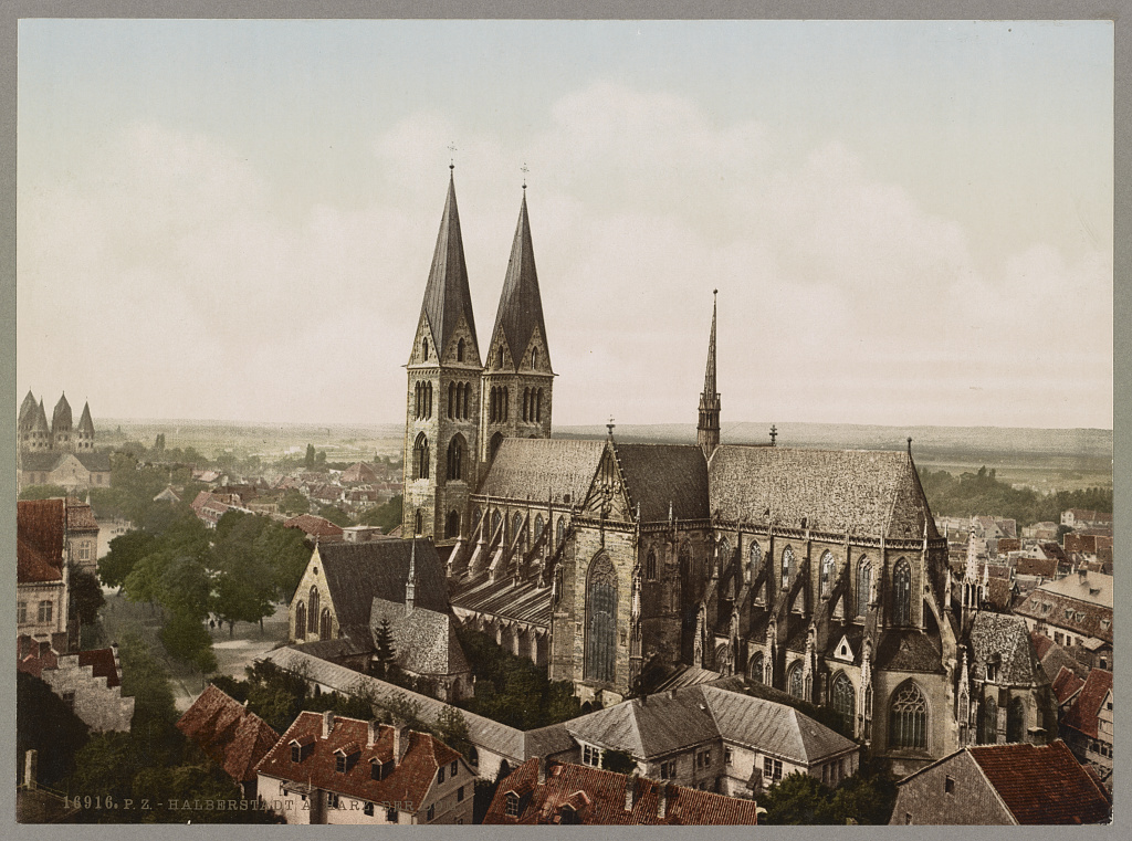 Halberstadt cathedral about 1890
