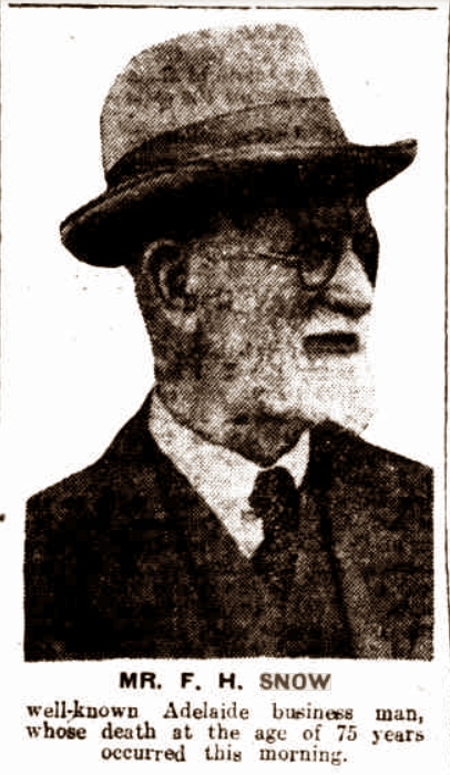 Francis Hugh Snow 1930