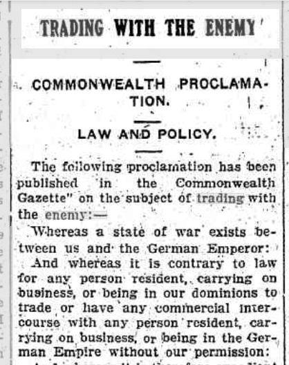 Trading with the Enemy