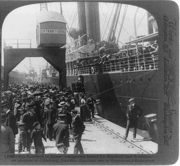 emigrants in gothenburg about 1905
