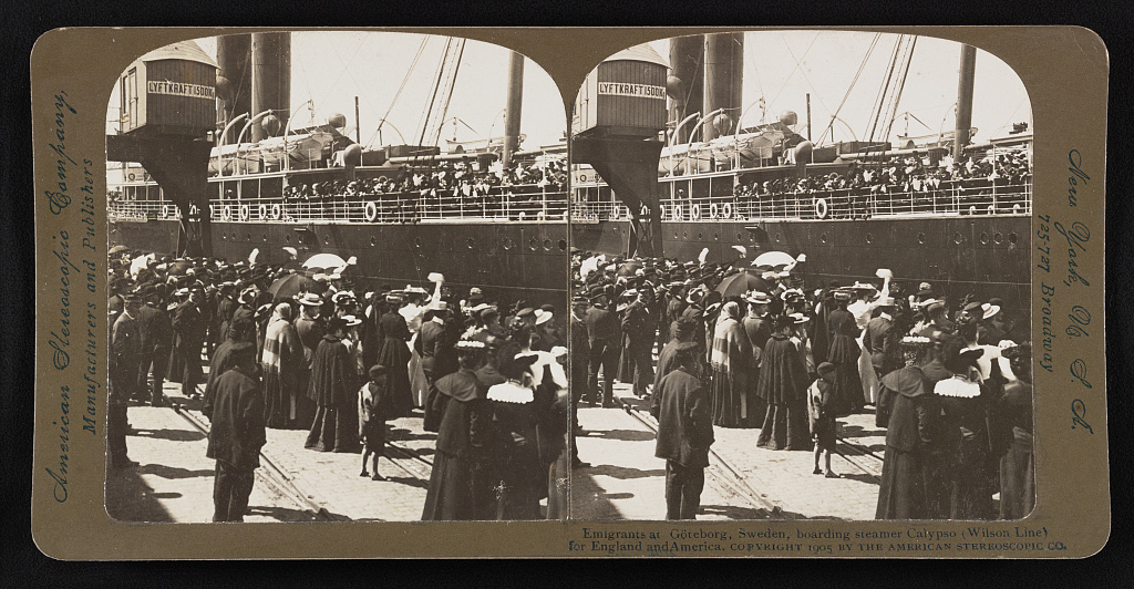 gothenburg calypso 1905 emigrants