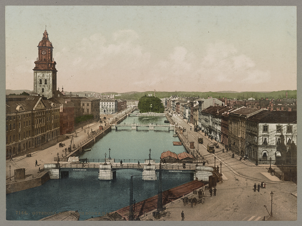 Gothenburg hamngatan about 1890