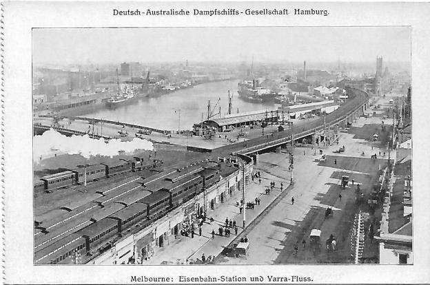 Melbourne Queen's Wharf about 1912