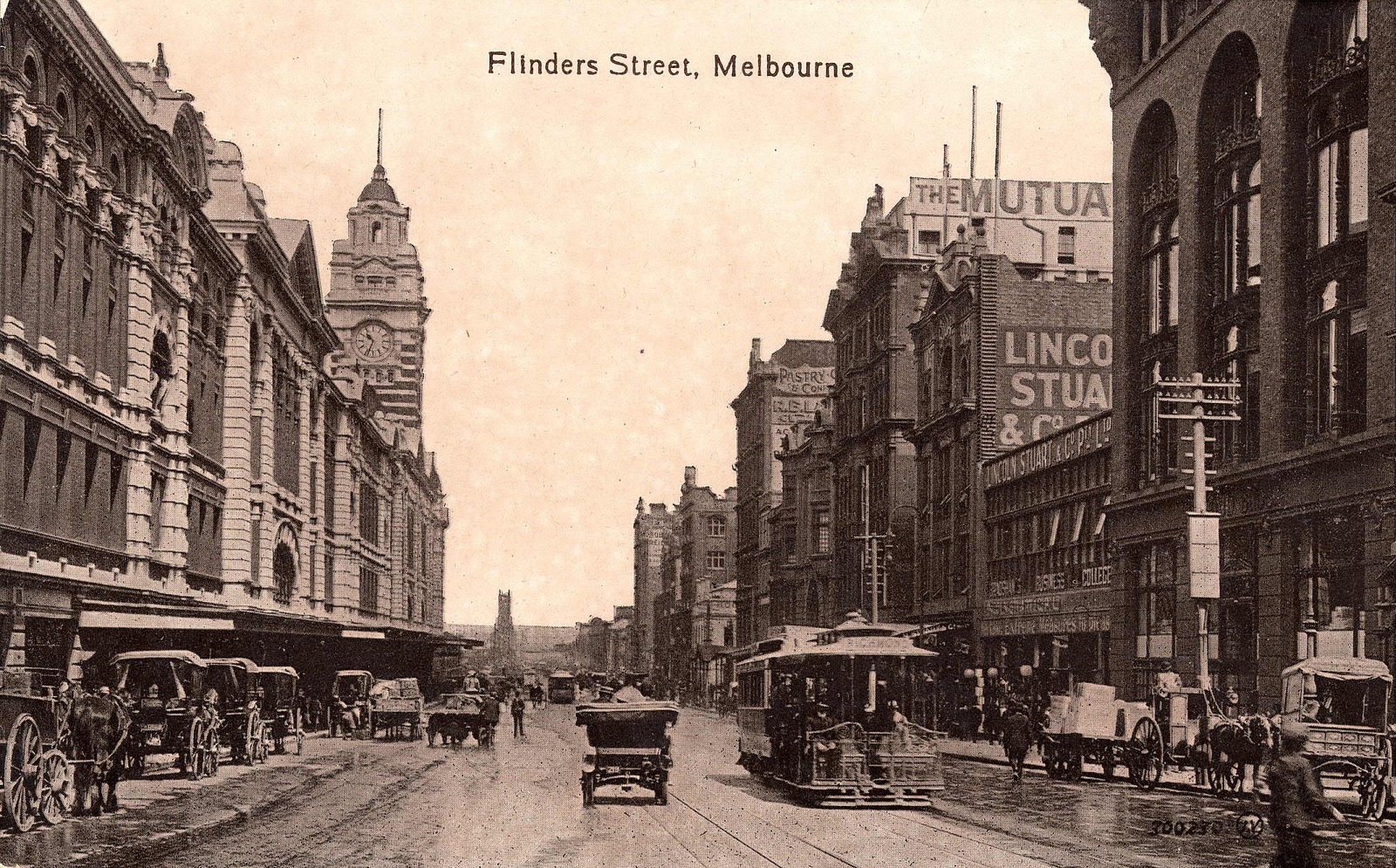 flinders street melbourne 1909