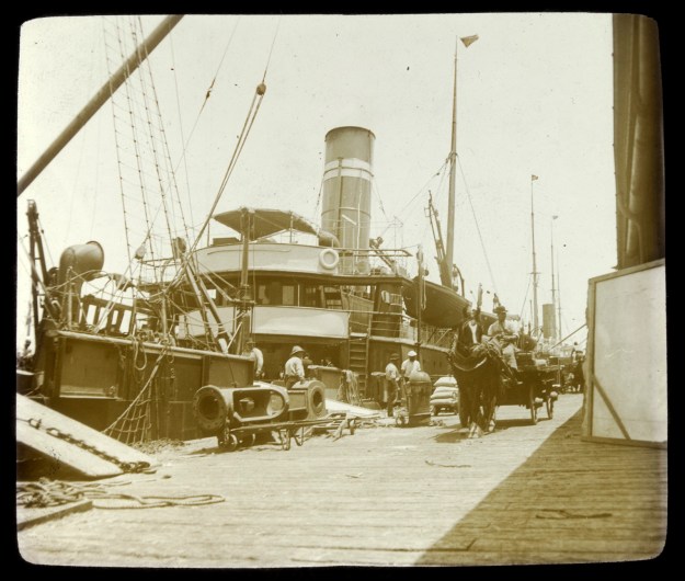 Queens wharf melbourne about 1900