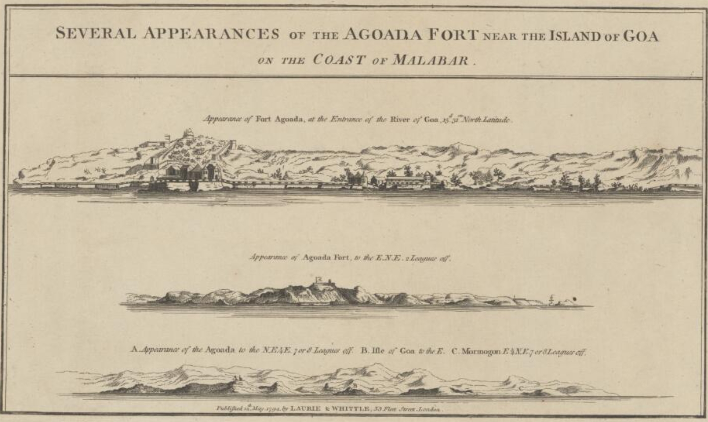Fort Aguada, Goa, 1794