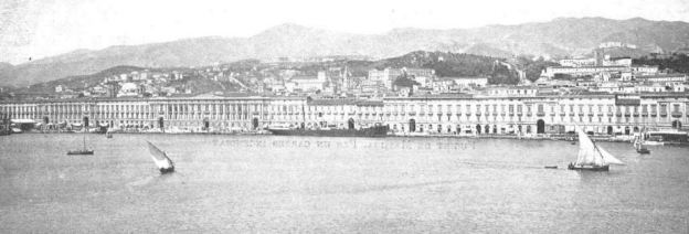 Messina, Palazzata und Hafen um 1900