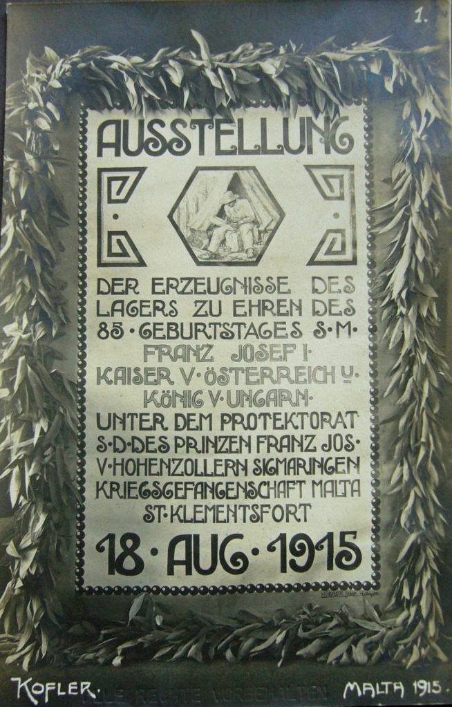 Ausstellung Franz Josef Kaiser Malta 1915