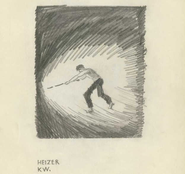 Heizer Zeichnung um 1921