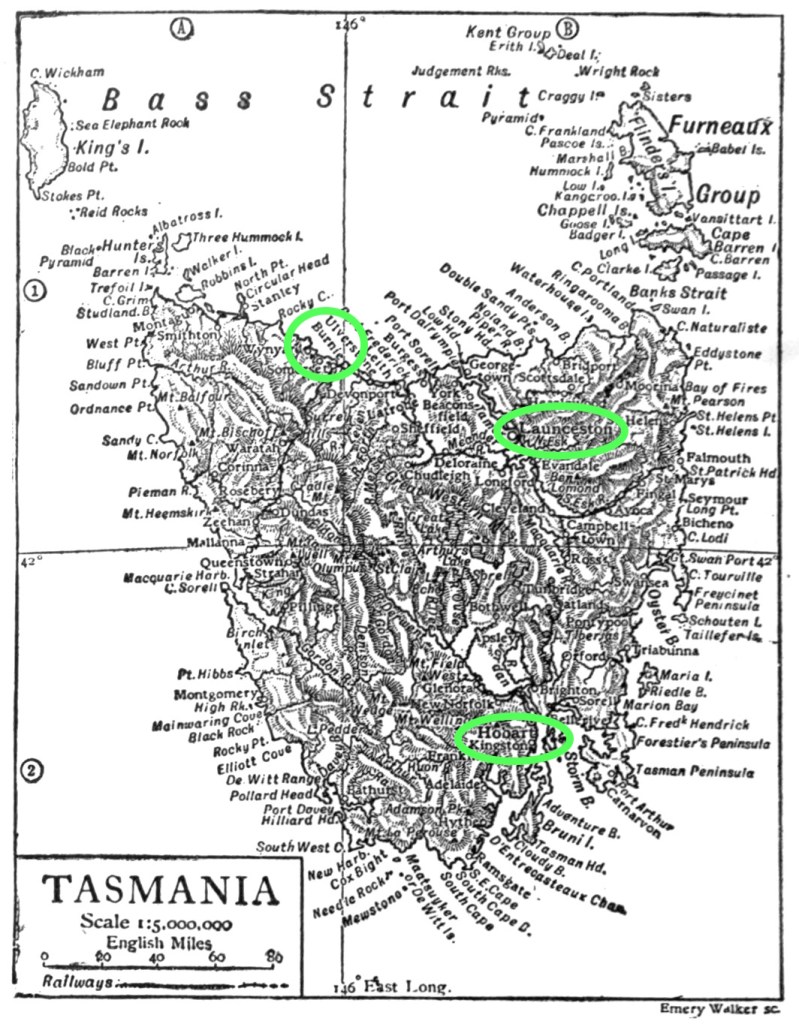Tasmanien vor 1911