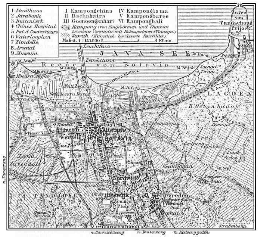 Batavia map 1912