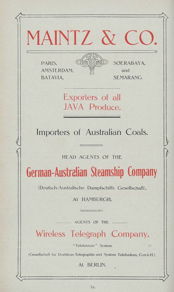 Maintz and Co, Batavia