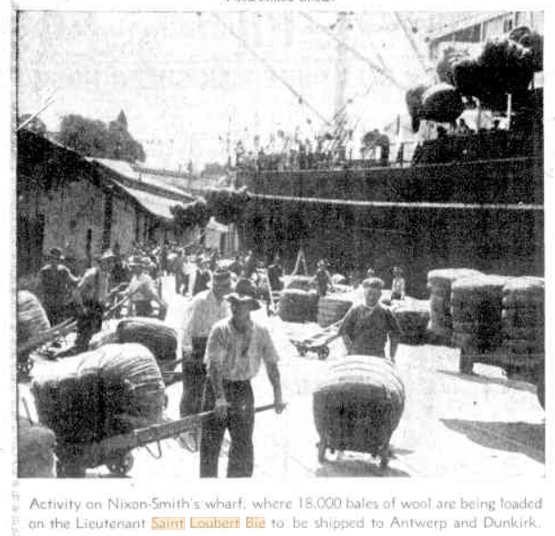 Brisbane 1939 loading wool