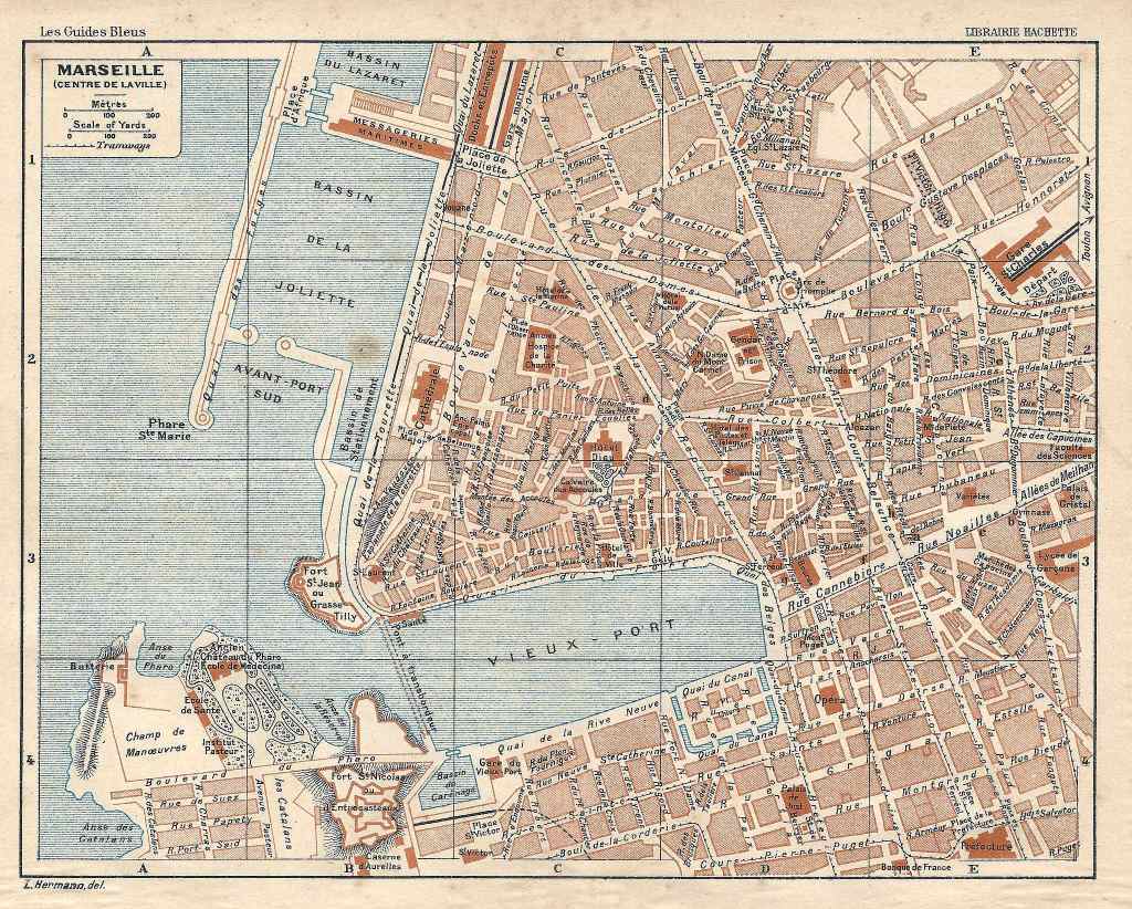 Marseille map 1925
