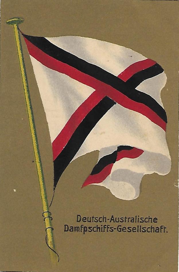 DADG Ansichtskarte Hausflagge um 1910