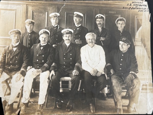 Die Offiziere der "Harburg" am 25. Juni 1914 in Savannah, Georgia